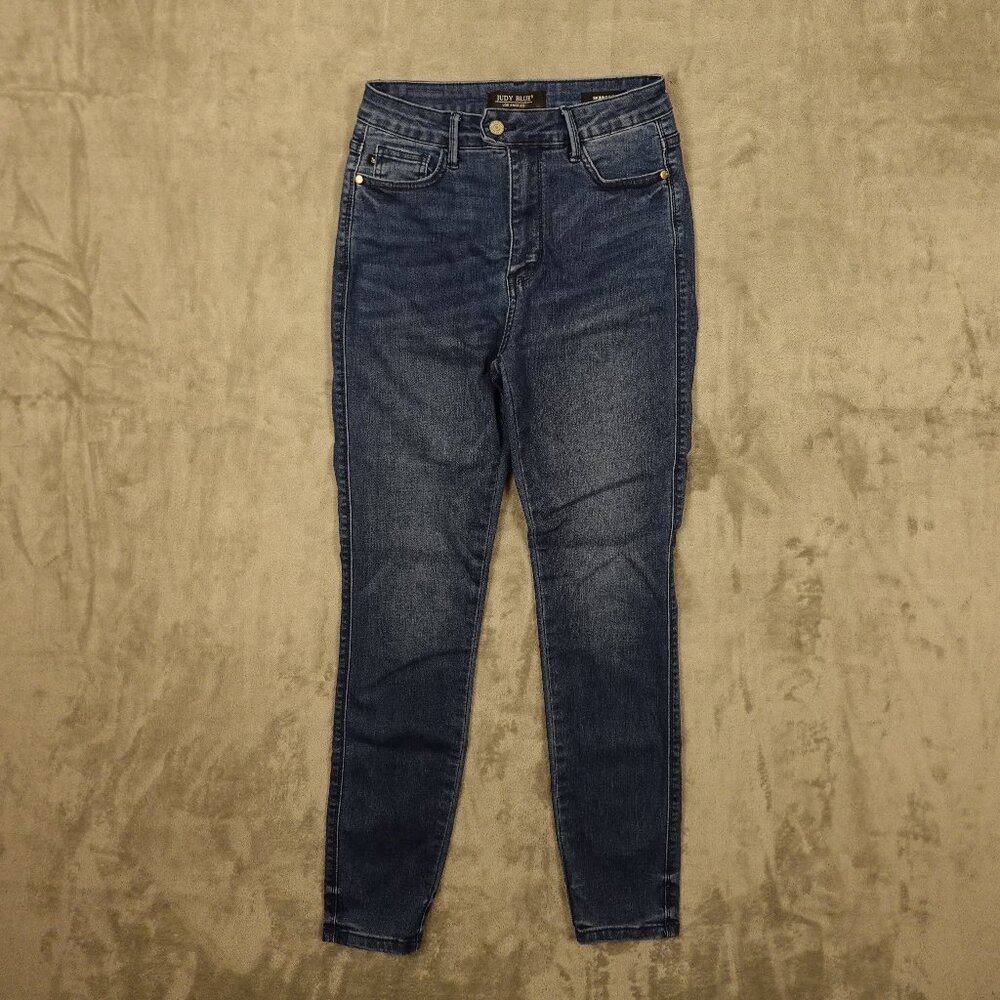 Judy Blue jeans skinny fit women's‎ 5/27 blue stretchy high rise waist